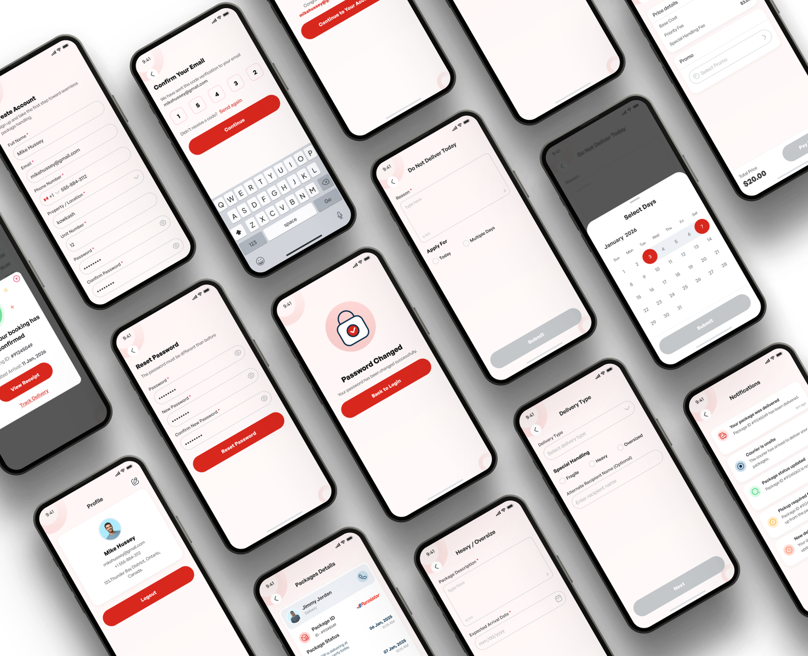 Tenant App Screens