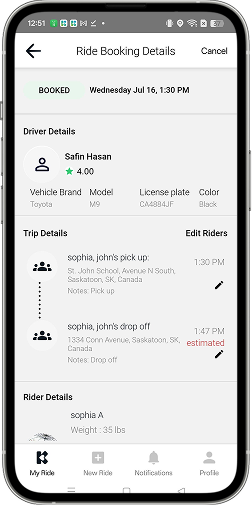 Smart Ride Sharing Solution