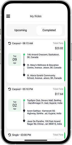 Smart Ride Sharing Solution