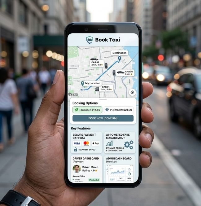 Key features of custom taxi app development