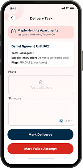 Smart Package Delivery Platform